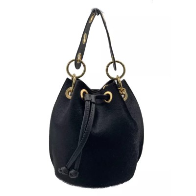 Bolso DOROTEA en piel de color negro