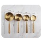 New! Gold Stainless Steel Measuring Cup Set