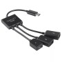 ADAPTADOR DOBLE USB + MICRO USB TIPO-C