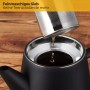 1l teapot with stainless steel strainer - double wall