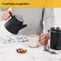 1l teapot with stainless steel strainer - double wall