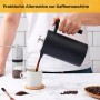 Double-walled stainless steel heat-insulated French press to enjoy coffee longer