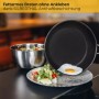 24 cm frying pan - stainless steel - induction - coated