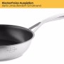 Poêle 24 cm - inox - induction - enduite