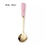 New! Stainless steel dessert spoon with ceramic handle.