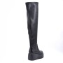 Faux leather boot