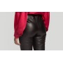 LEATHER-EFFECT TROUSERS