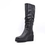 Faux leather boot