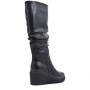 Faux leather boot