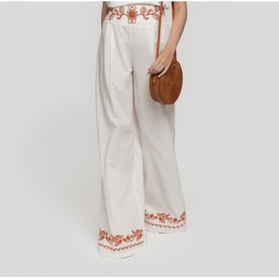 EMBROIDERED TROUSERS