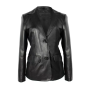 Chaqueta tipo blazer de piel para mujer Zerimar | Chaqueta elegante