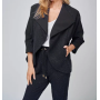 Rhea black jacquard jersey blazer jacket