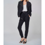 Rhea black jacquard jersey blazer jacket