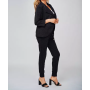 Rhea black jacquard jersey blazer jacket