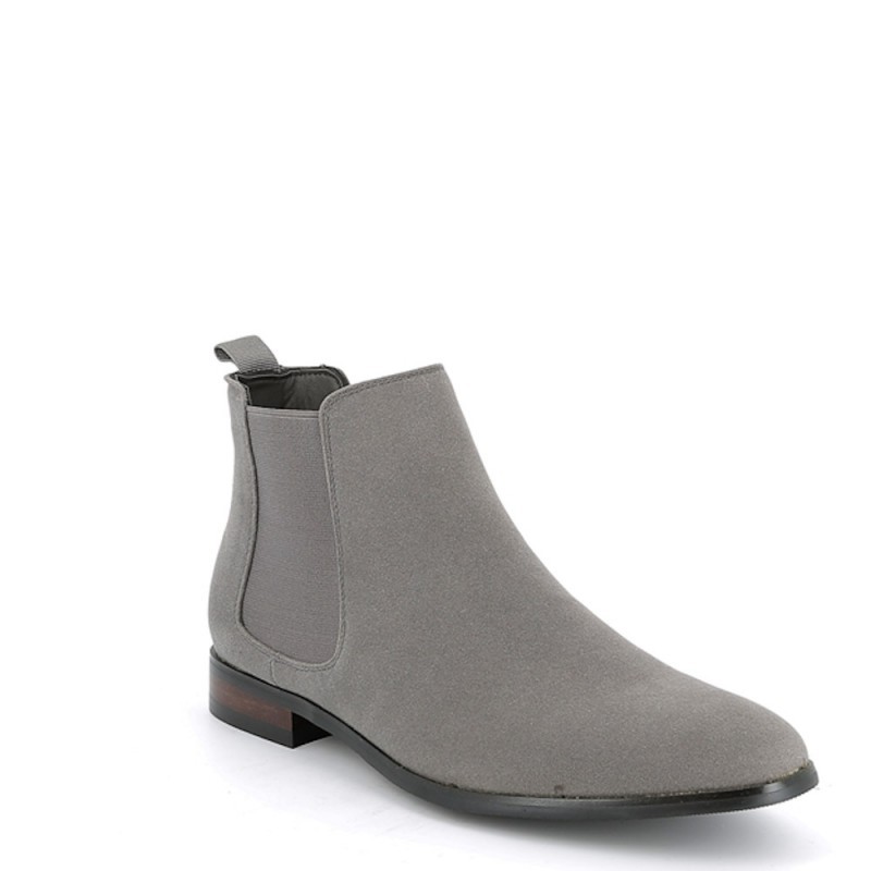 Faux leather ankle boot