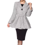 Belsira Premium Belted Blazer - Negro/Blanco (SKU: 50142-010)