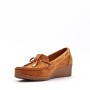 Suede wedge shoe for women