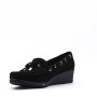 Suede wedge shoe for women