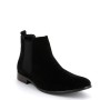 Faux leather ankle boot