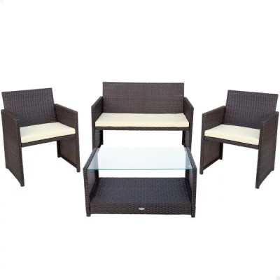 Muebles de jardín Aktive Negro