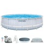 Intex chevron prism round removable swimming pool 427x107cm