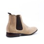 Faux leather ankle boot