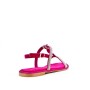 Flat sandal with rhinestones for women