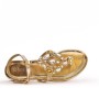 Flat sandal with rhinestones for women